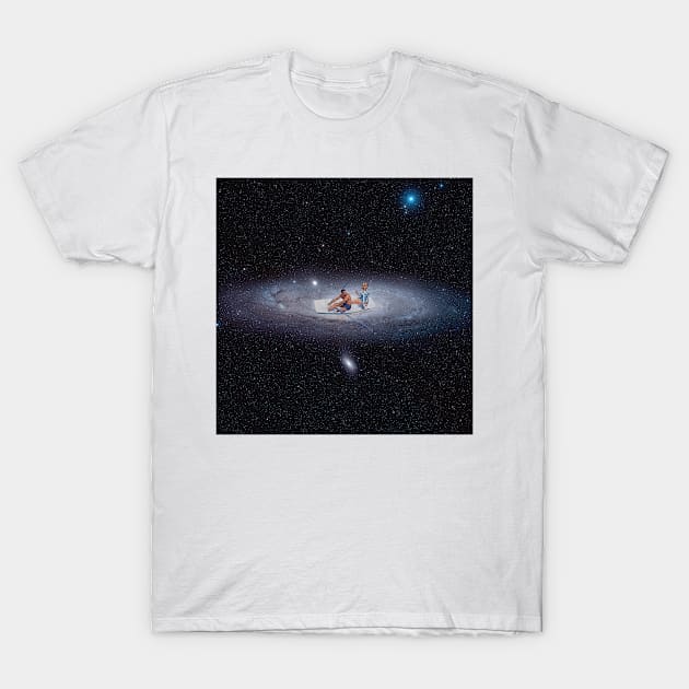 Across The Galaxy T-Shirt by Lerson Pannawit